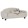 Pet Sofa Bed Small for Cats and Small Dogs, Oatmeal