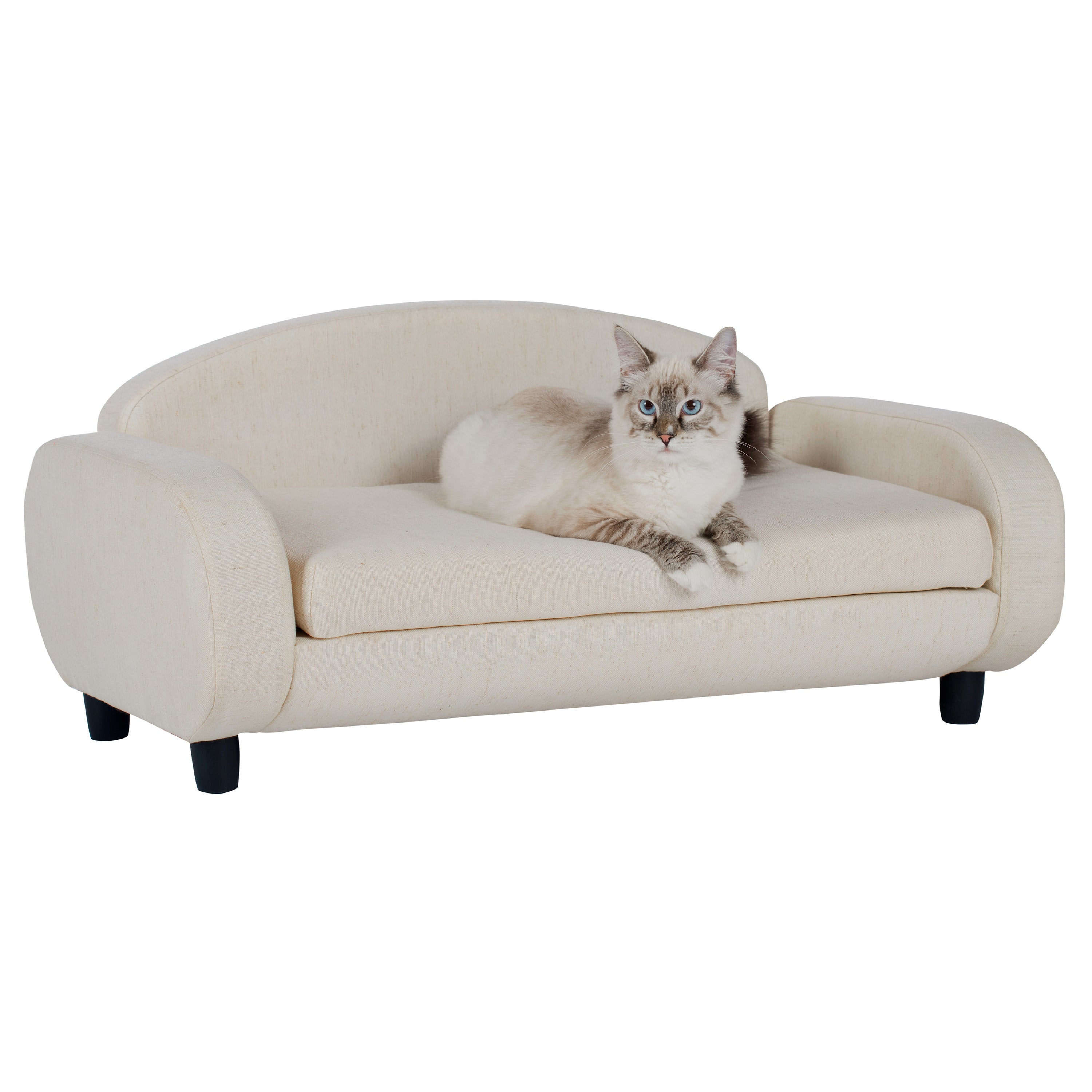 Pet Sofa Bed Small for Cats and Small Dogs, Oatmeal 61012