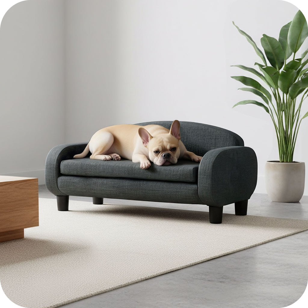 Pet Sofa Bed Small for Cats and Small Dogs, Gray 61013