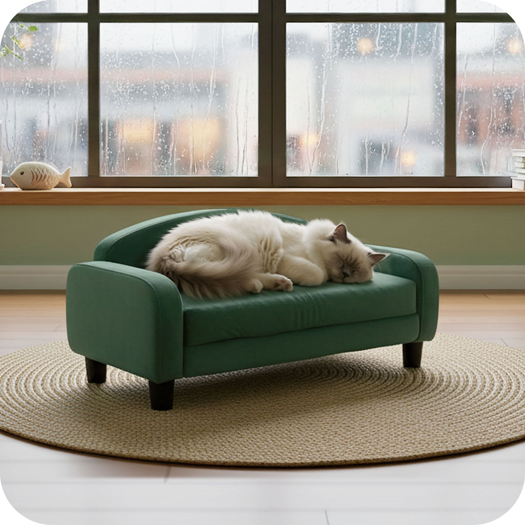 Pet Sofa Bed Small for Cats and Small Dogs, Teal 61014