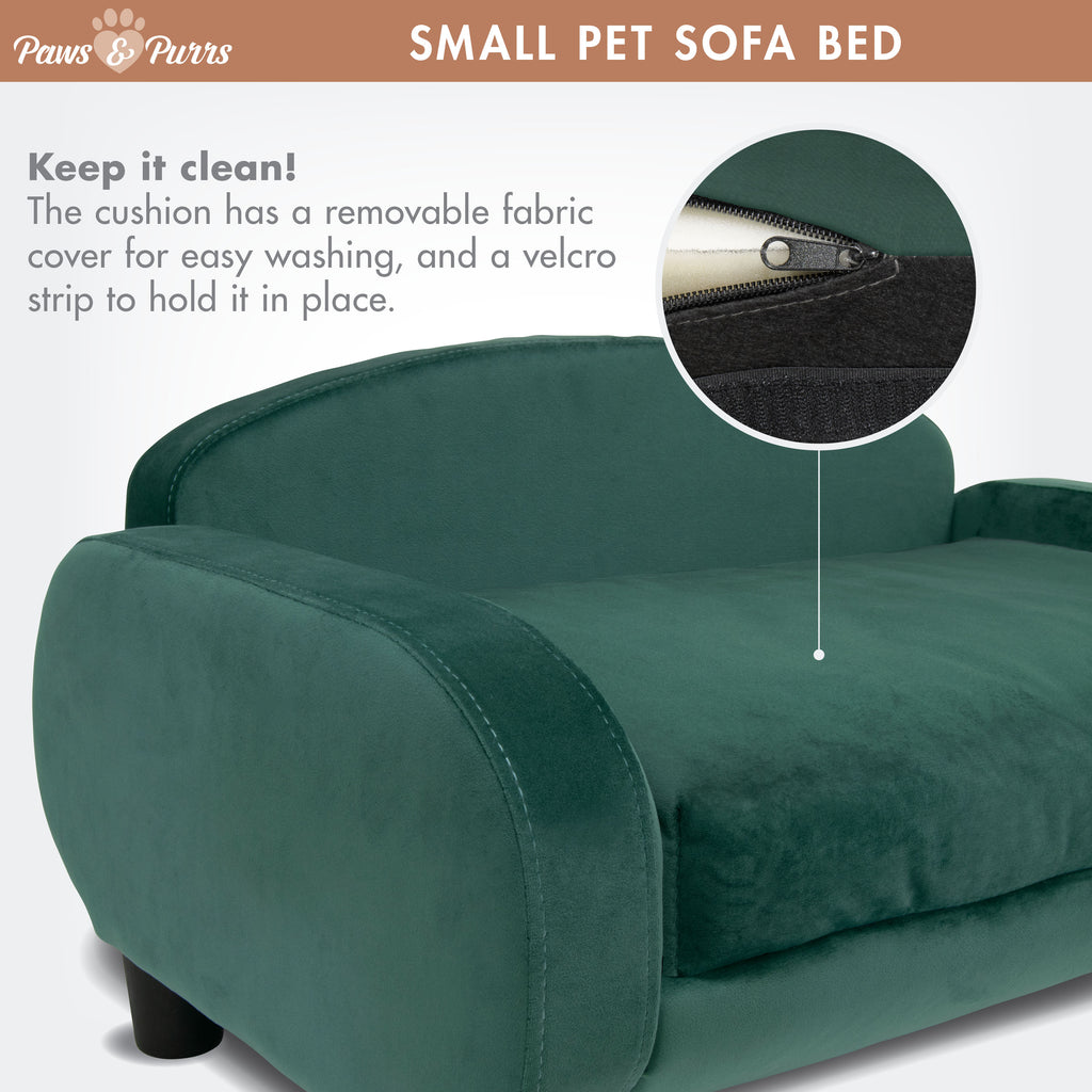 Pet Sofa Bed Small for Cats and Small Dogs, Teal 61014