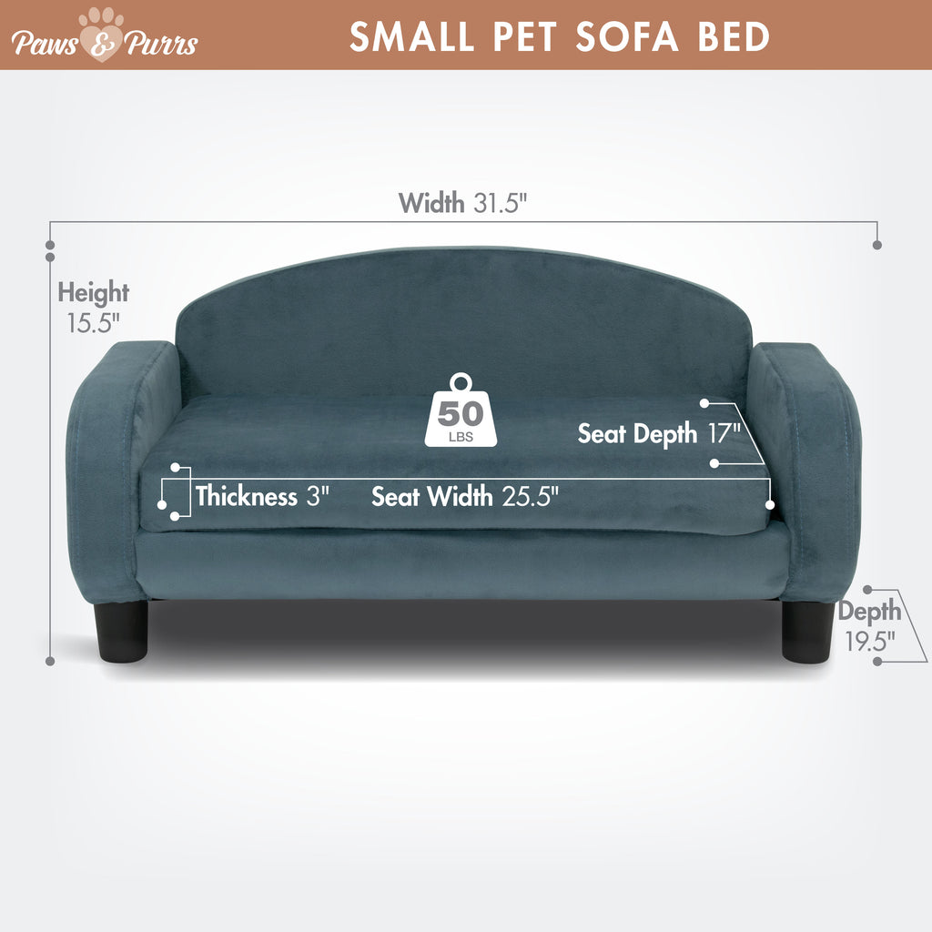 Pet Sofa Bed Small for Cats and Small Dogs, Cornflower 61015