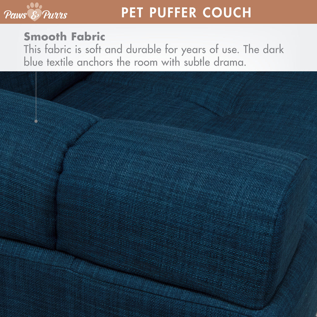 Pet Couch for Small to Medium Pets, Dark Blue 61054