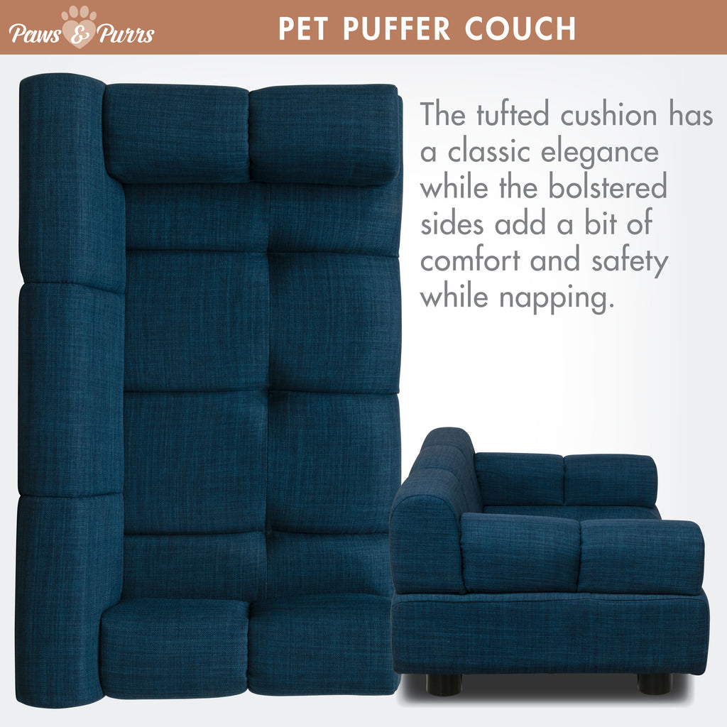 Pet Couch for Small to Medium Pets, Dark Blue 61054