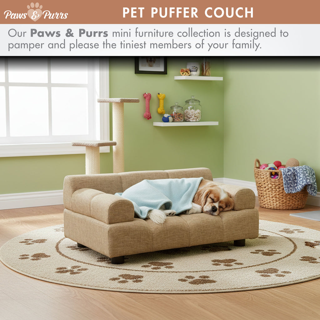 Pet Couch for Small to Medium Pets, Sand 61055