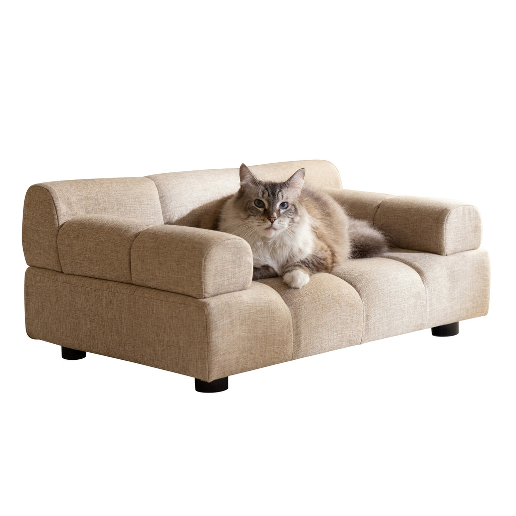 Pet Couch for Small to Medium Pets, Sand