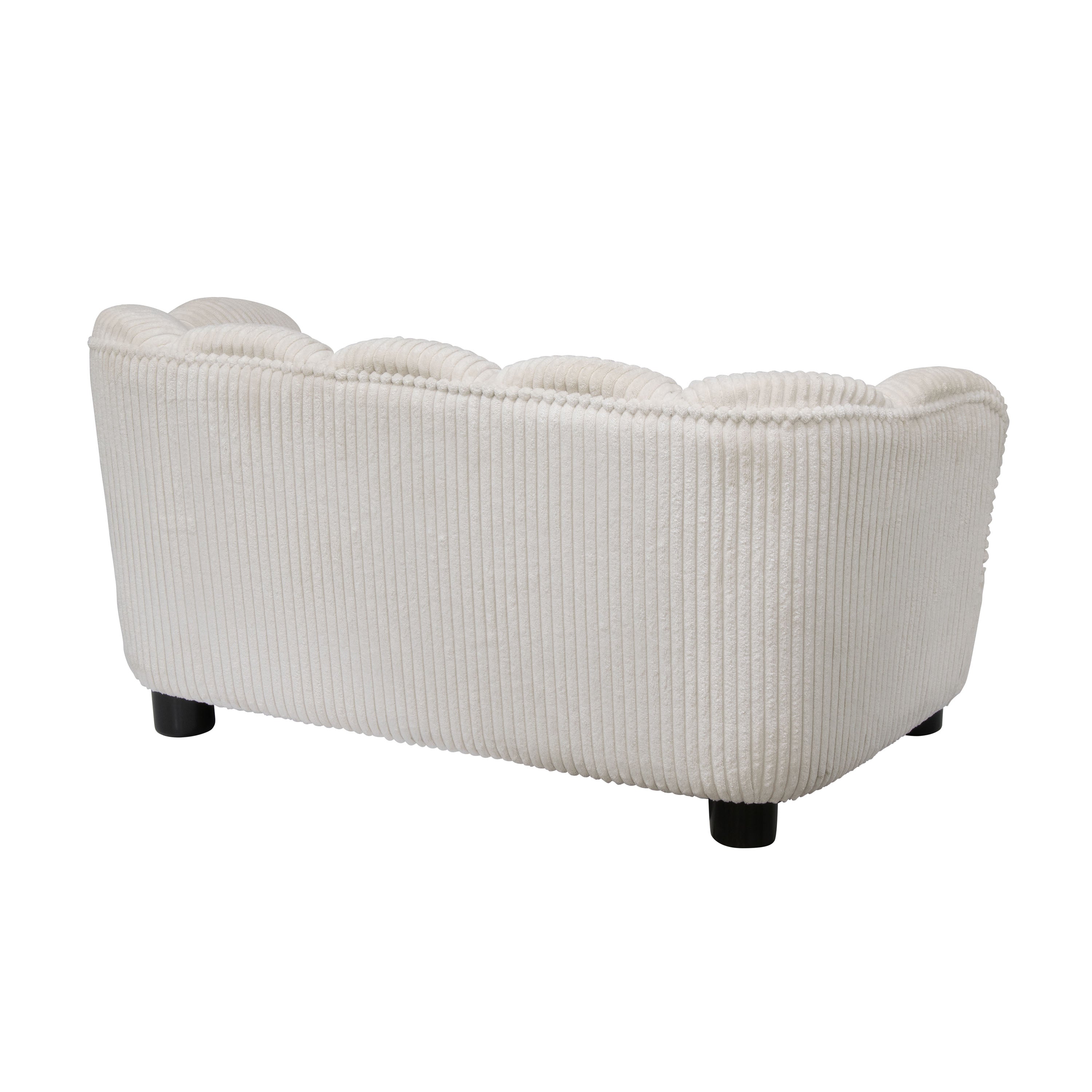 Pet Couch Scallop Shape for Small to Medium Pets, Cream