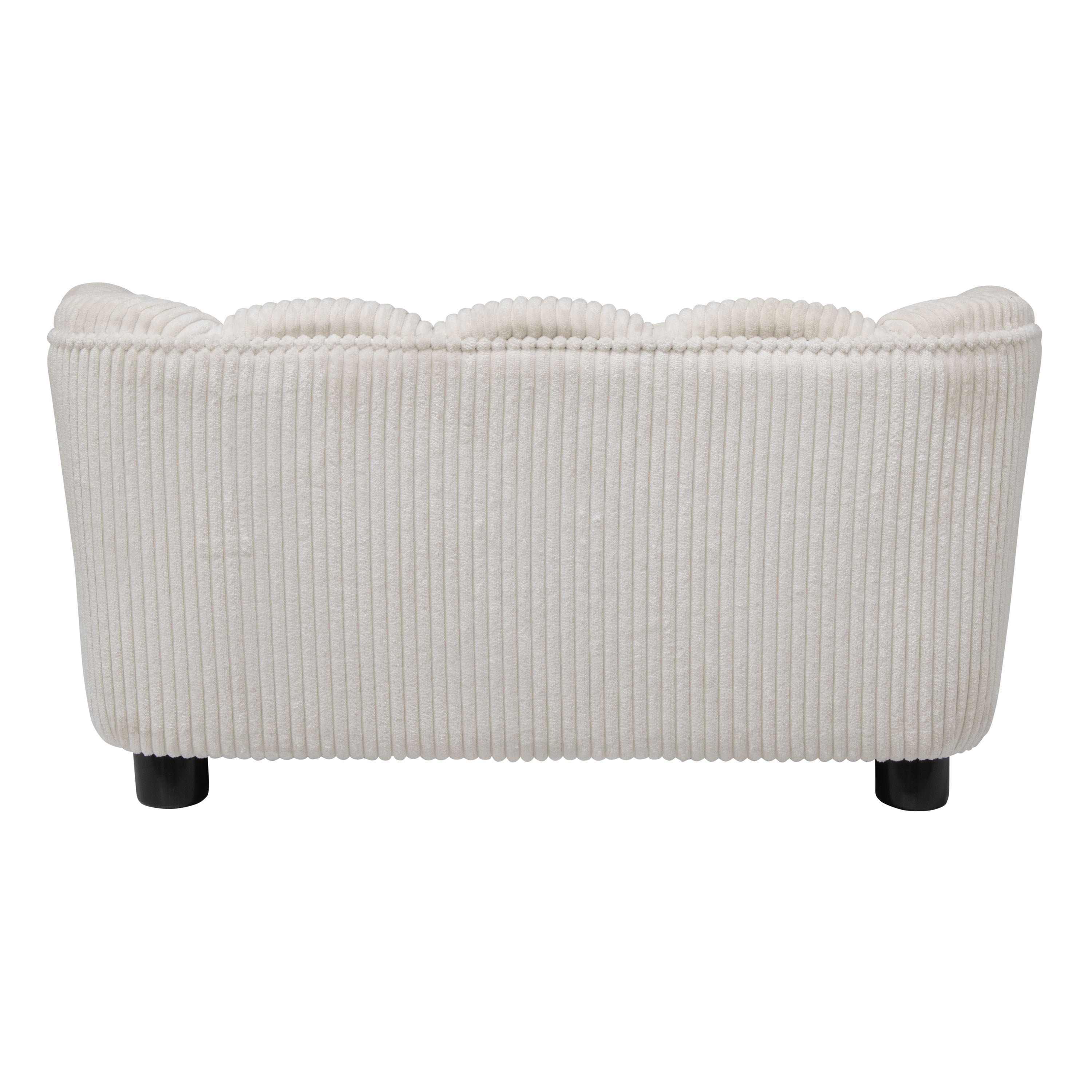 Pet Couch Scallop Shape for Small to Medium Pets, Cream