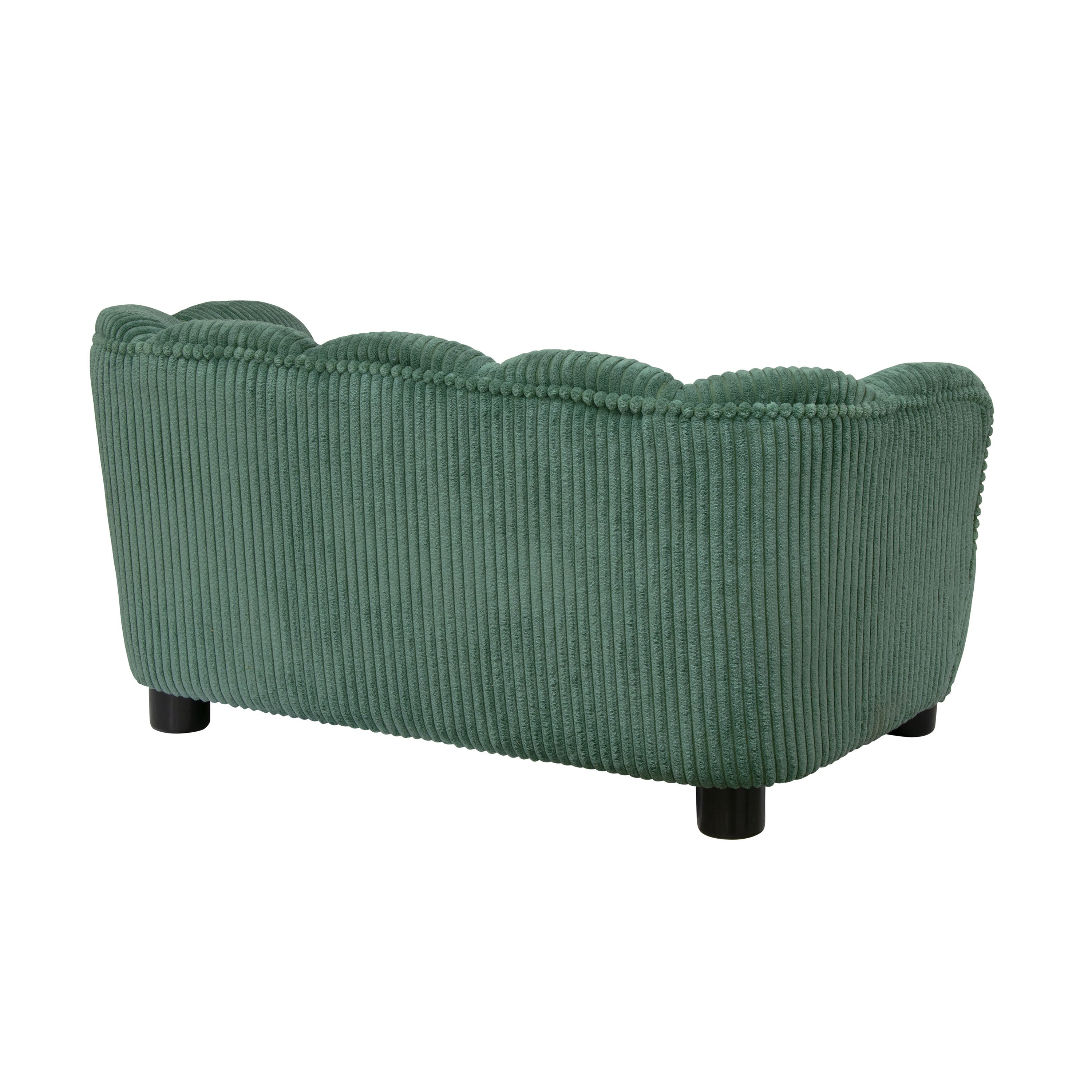 Pet Couch Scallop Shape for Small to Medium Pets, Sage