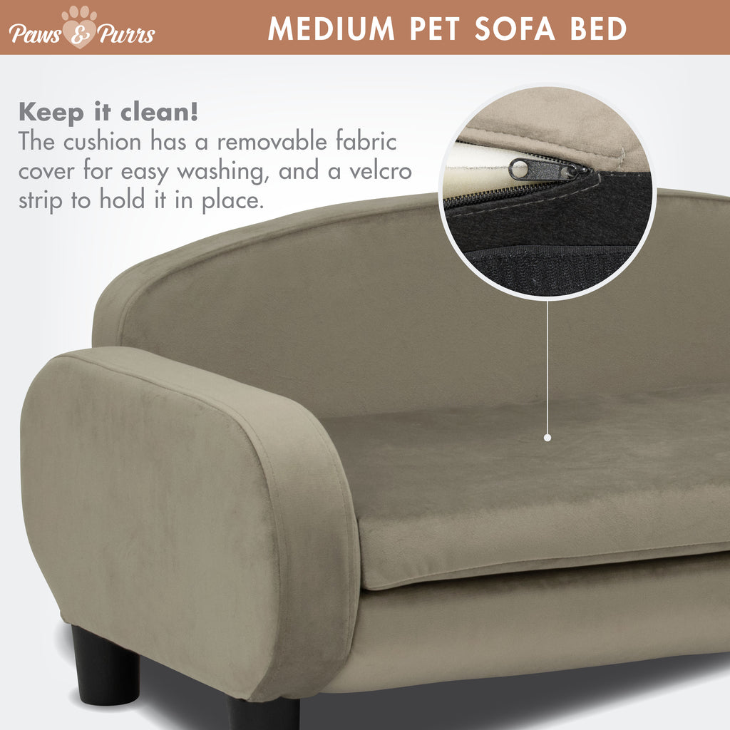 Pet Sofa Bed <strong>Medium</strong> for Small and Medium Dogs, Ash 61101