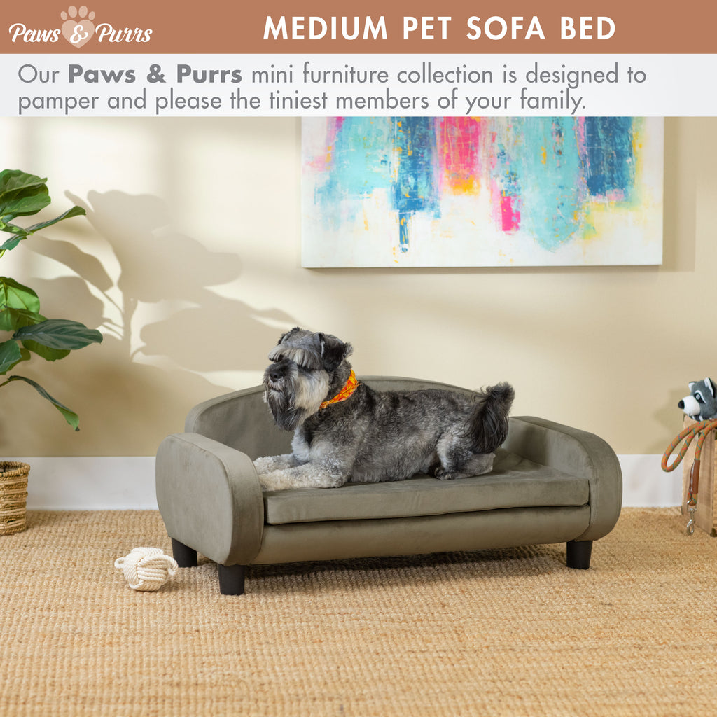 Pet Sofa Bed <strong>Medium</strong> for Small and Medium Dogs, Ash 61101