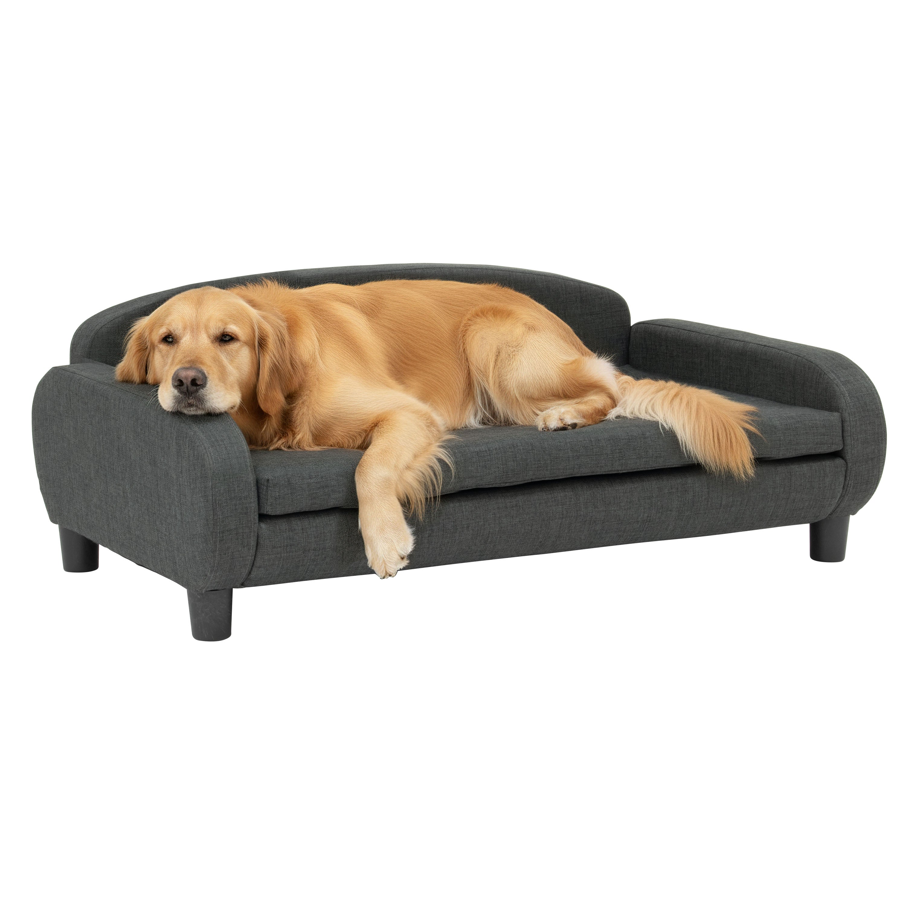 Pet Sofa Bed <strong>Large</strong> for Medium and Large Dogs, Dark Gray 61110