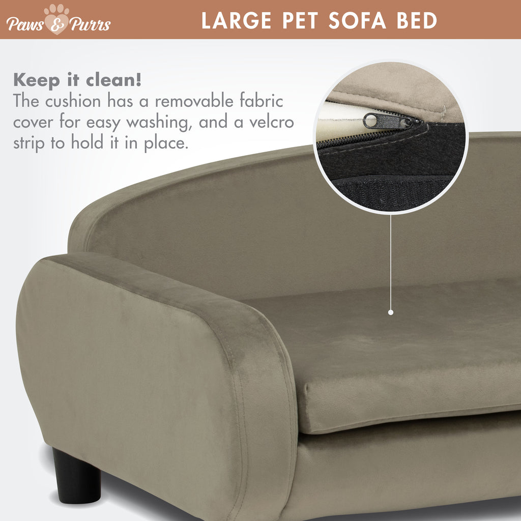 Pet Sofa Bed <strong>Large</strong> for Medium and Large Dogs, Ash 61111