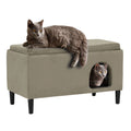 Pet Sofa Ottoman Dual-Purpose for Small to Medium Cats and Dogs, Ash 61211